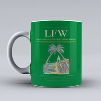 Thumbnail for International Airport LFW Mug design on green lome tokoin