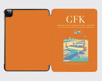 Thumbnail for Grand Forks International Airport (GFK) design on orange ipad tablet case