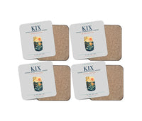 Thumbnail for Osaka Kansai International Airport (KIX) design on light gray 4 pieces set coaster