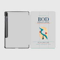 Thumbnail for Bordeaux Airport (BOD) design on light gray samsung tablet tablet case