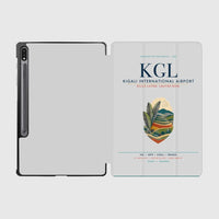 Thumbnail for Kigali International Airport (KGL) design on light gray samsung tablet tablet case