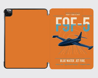 Thumbnail for F9F-5 Panther design on orange ipad tablet case