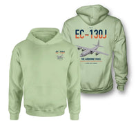 Thumbnail for EC-130J Commando Solo III design on light green double-side hoodie, double-side print