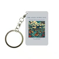 Thumbnail for VINTAGE G4189 - The Atoll Supply Day - Designed Key Chain design on lightgray