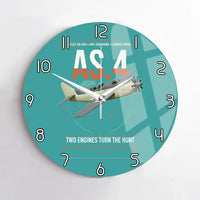 Thumbnail for Fairey Gannet AS.4 design on turquoise no frame wall clock