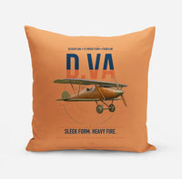 Thumbnail for Albatros D.Va design on orange pillow