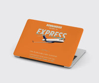Thumbnail for Bombardier Global Express design on orange MacBook case