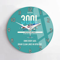 Thumbnail for Extra 300L design on turquoise no frame wall clock