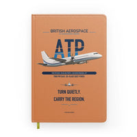Thumbnail for British Aerospace ATP design on orange notebook