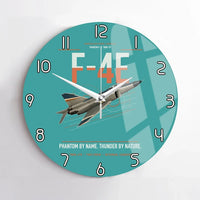 Thumbnail for F-4E Phantom II design on turquoise no frame wall clock