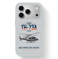 Thumbnail for Leonardo TH-73A Thrasher design on light gray magsafe iphone case, for iPhone 17 Pro