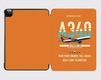 Thumbnail for Airbus A340-600 design on orange ipad tablet case