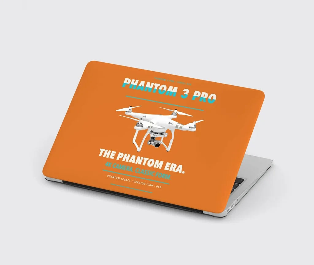DJI Phantom 3 Professional design on orange MacBook case