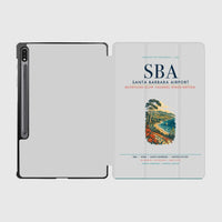 Thumbnail for Santa Barbara Airport (SBA) design on light gray samsung tablet tablet case