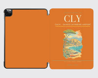 Thumbnail for Calvi (CLY) design on orange ipad tablet case