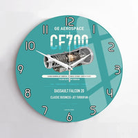 Thumbnail for CF700 design on turquoise no frame wall clock
