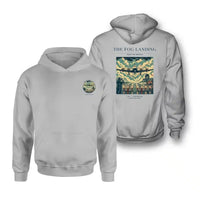 Thumbnail for VINTAGE G4095 - The Fog Landing - Double-Side Hoodie design on lightgray double side