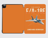 Thumbnail for F-A-18E Super Hornet design on orange ipad tablet case