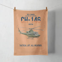 Thumbnail for Bell Canada CH-146 Griffon design on orange towel