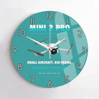 Thumbnail for DJI Mini 3 Pro design on turquoise no frame wall clock