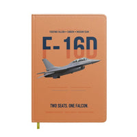 Thumbnail for F-16D Fighting Falcon Two Seats One Falcon design on orange notebook