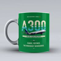 Thumbnail for A300-600R Mug design on green airbus