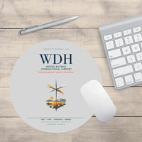 Thumbnail for Hosea Kutako International Airport (WDH) design on light gray round mouse pad