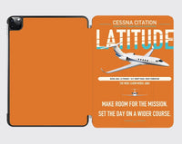 Thumbnail for Cessna Citation Latitude design on orange ipad tablet case