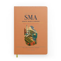 Thumbnail for Santa Maria Airport (SMA) design on orange notebook