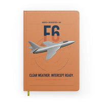 Thumbnail for Hawker Hunter F6 design on orange notebook