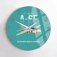 Thumbnail for A-6E Intruder design on turquoise no frame wall clock