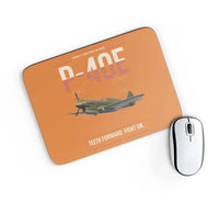 Thumbnail for P-40E Warhawk design on orange rectangle mouse pad