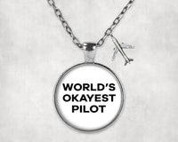 Thumbnail for World's Okayest Pilot Necklace - view 10