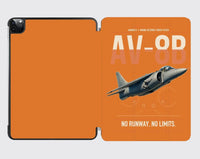 Thumbnail for AV-8B Harrier II design on orange ipad tablet case