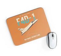Thumbnail for F4D-1 Skyray design on orange rectangle mouse pad