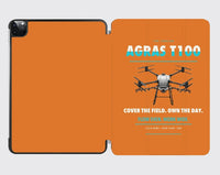 Thumbnail for DJI Agras T100 design on orange ipad tablet case