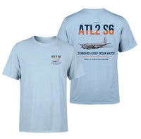 Thumbnail for Atlantique 2 Standard 6 design on light blue double-side t-shirt, double-side print