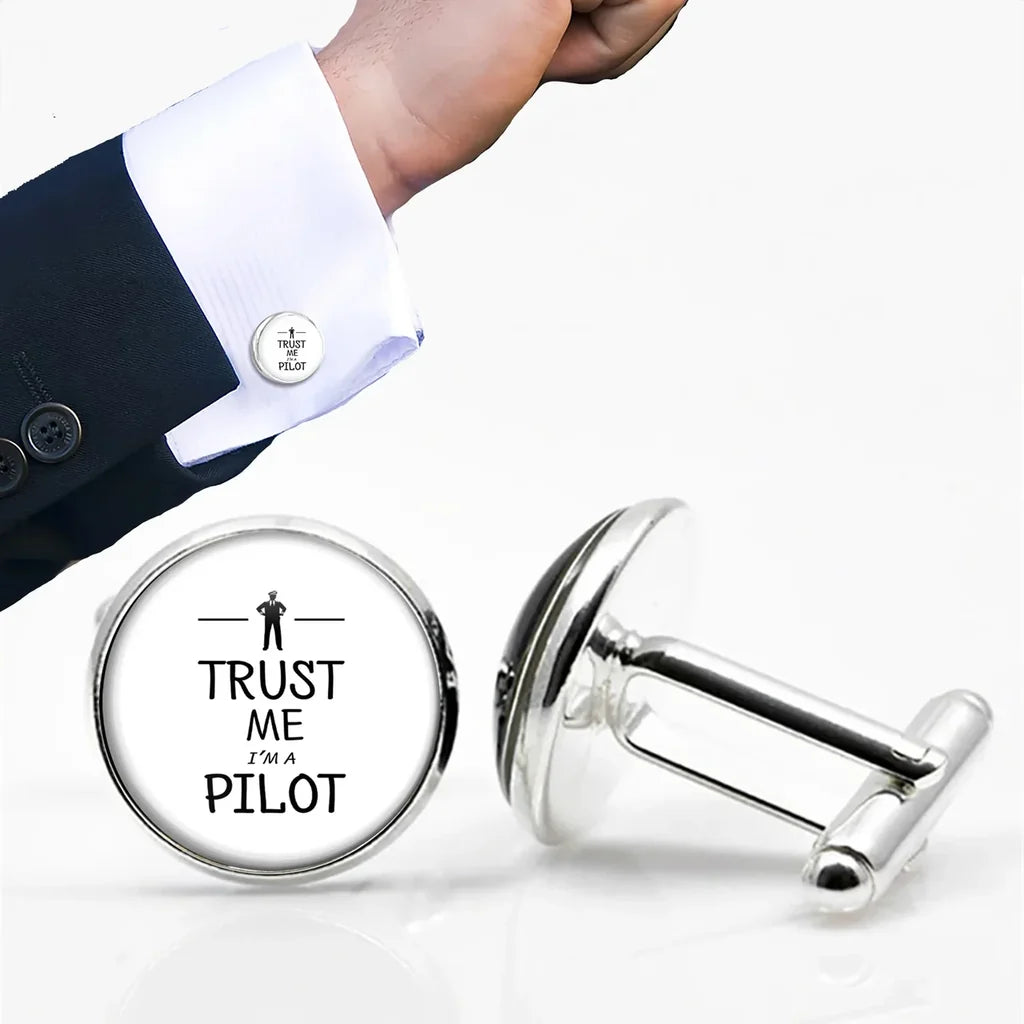 Trust Me I'm A Pilot Cuff Links - view 10