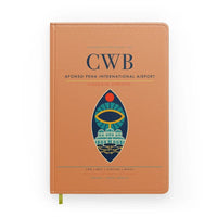 Thumbnail for Afonso Pena International Airport (CWB) design on orange notebook