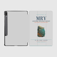 Thumbnail for Monterey Regional Airport (MRY) design on light gray samsung tablet tablet case