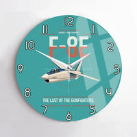 Thumbnail for F-8E Crusader design on turquoise no frame wall clock