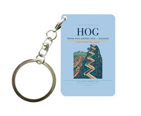 Thumbnail for Frank País Airport (HOG) design on light blue key chain