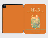 Thumbnail for Muan International Airport (MWX) design on orange ipad tablet case
