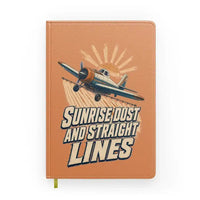 Thumbnail for Sunrise Dust And Straight Lines design on orange notebook
