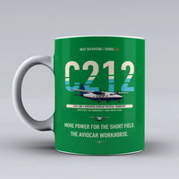 Thumbnail for C-212-200 Aviocar Mug design on green casa