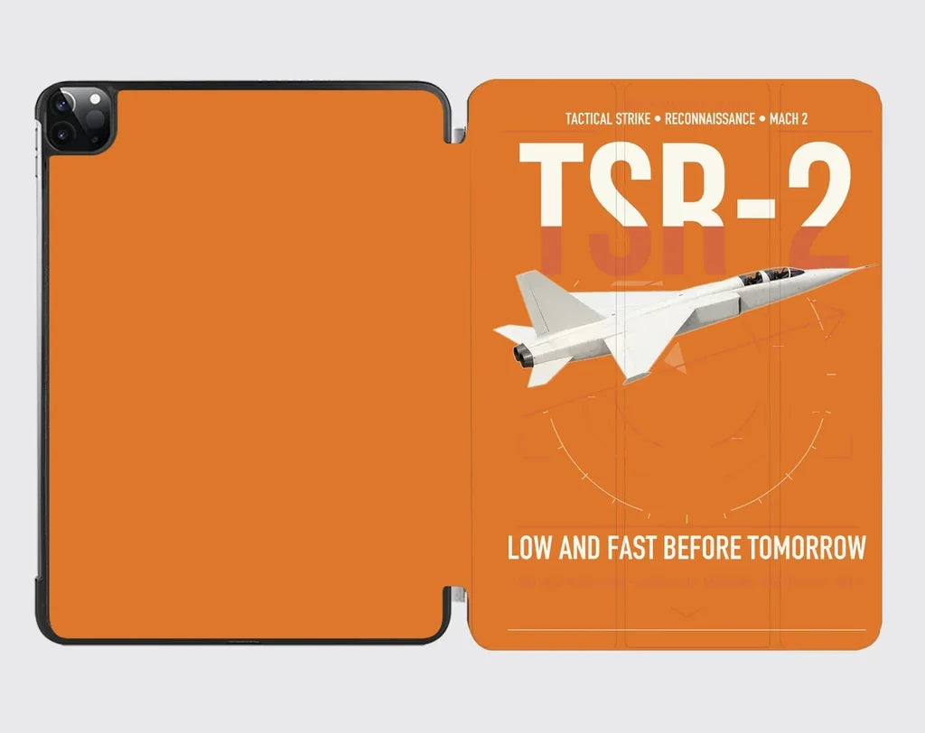 BAC TSR-2 design on orange ipad tablet case