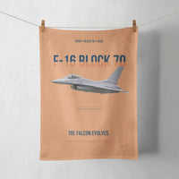 Thumbnail for F-16 Block 70 The Falcon Evolves design on orange towel