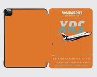 Thumbnail for Bombardier Global Express XRS design on orange ipad tablet case