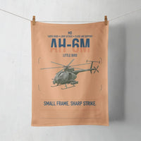 Thumbnail for MD AH-6M Little Bird design on orange towel