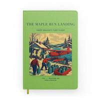 Thumbnail for VINTAGE G4398 - The Maple Run Landing - Designed Notebooks design on lightgreen